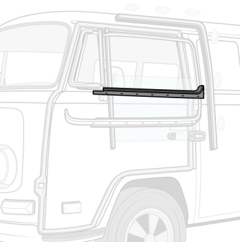 Inner door scraper left Bus 8.1967 until 7.1979